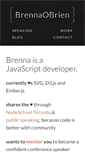 Mobile Screenshot of brennaobrien.com